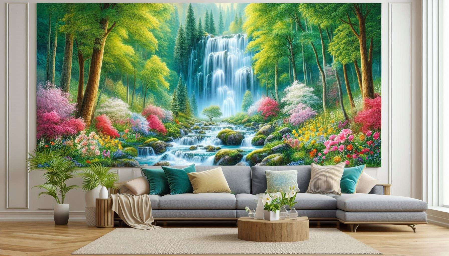 nature background for wall painting in home