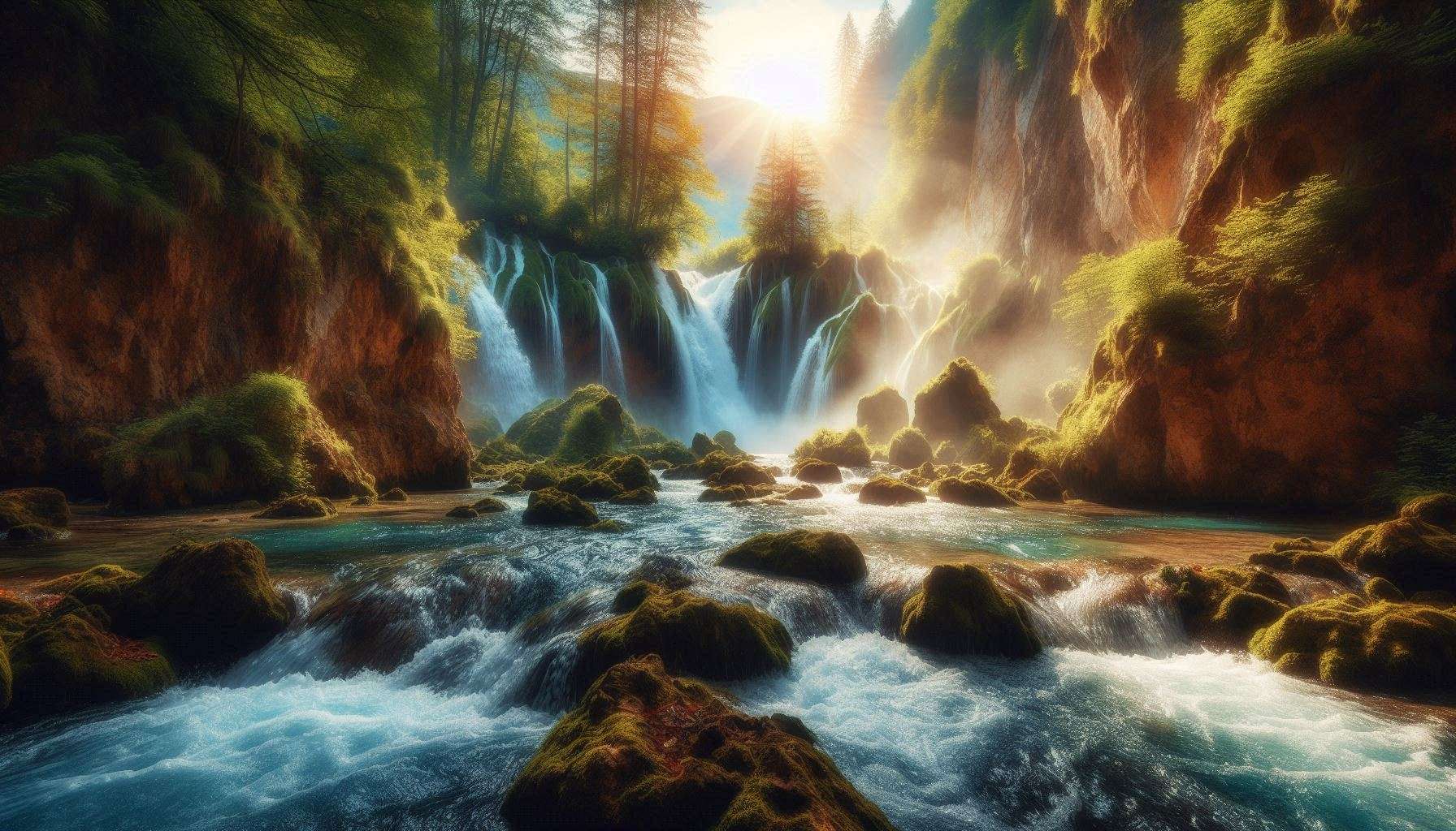 nature background photos with rivers and waterfalls