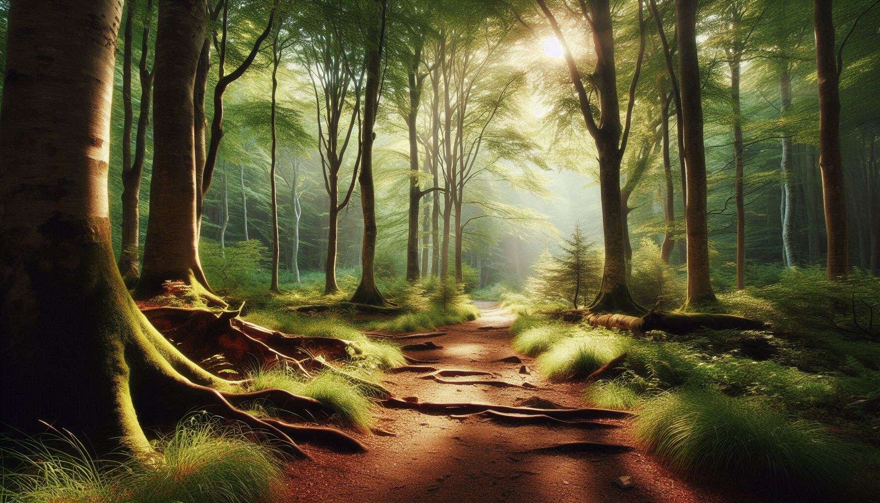 nature background photos with trees and forest paths