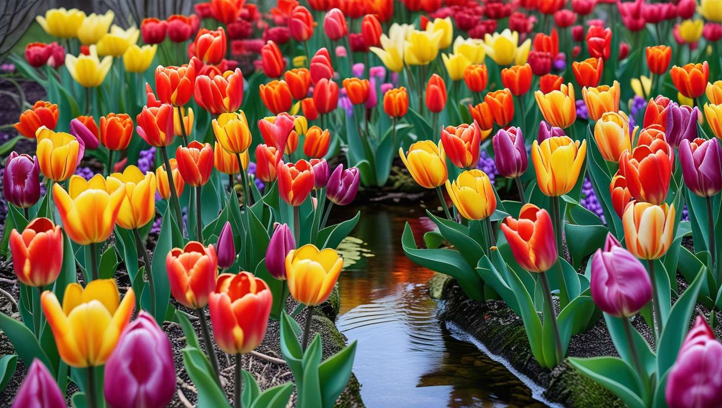 nature background photos with vibrant spring flowers