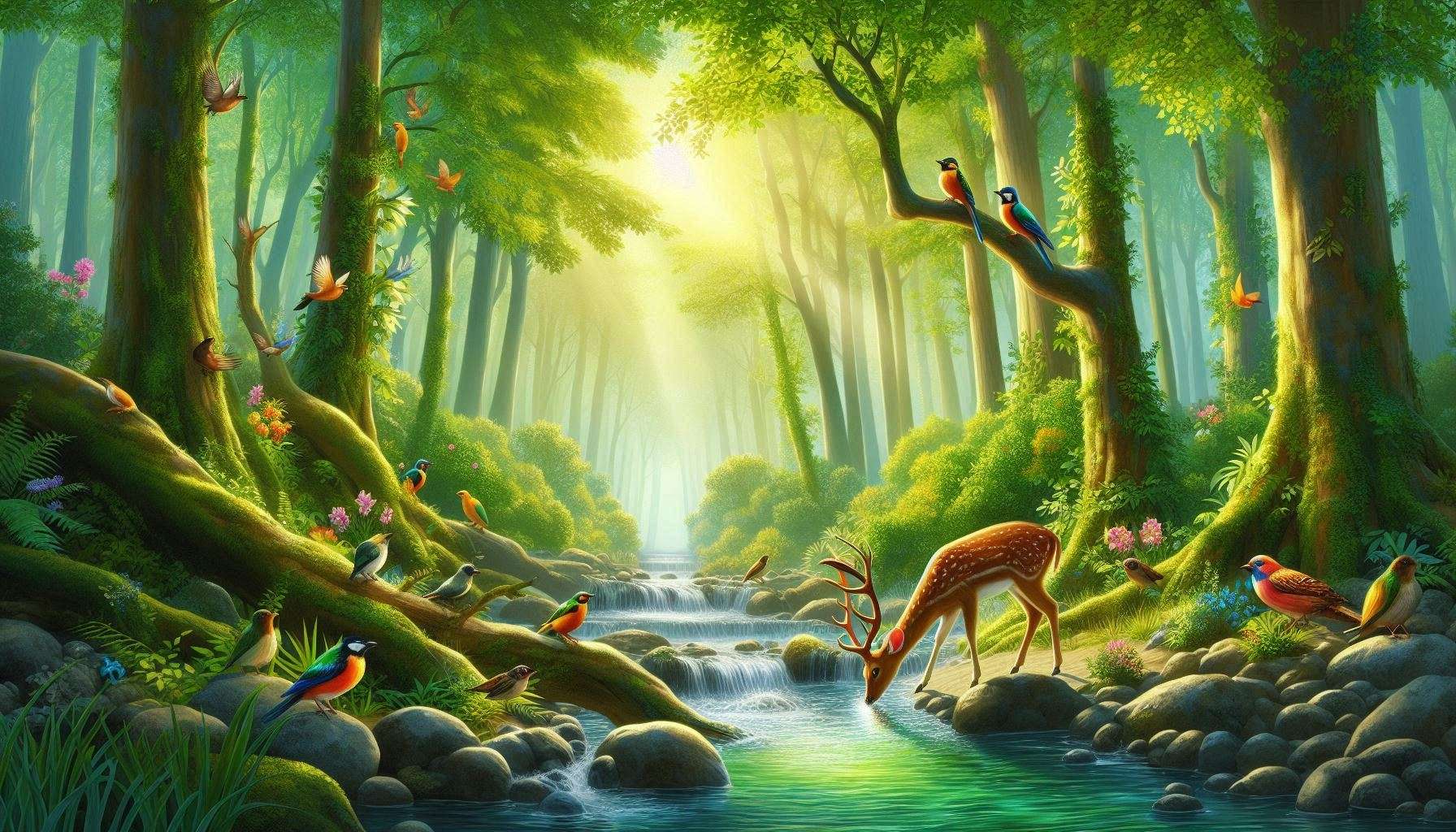 nature background with lush greenery for vibrant themes