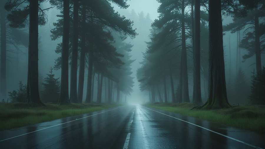 Nature Background With Road In Forest - Royalty Free Nature Background Image | Pngmagic Free Download Nature Background With Road In Forest - High Quality Nature Background Background