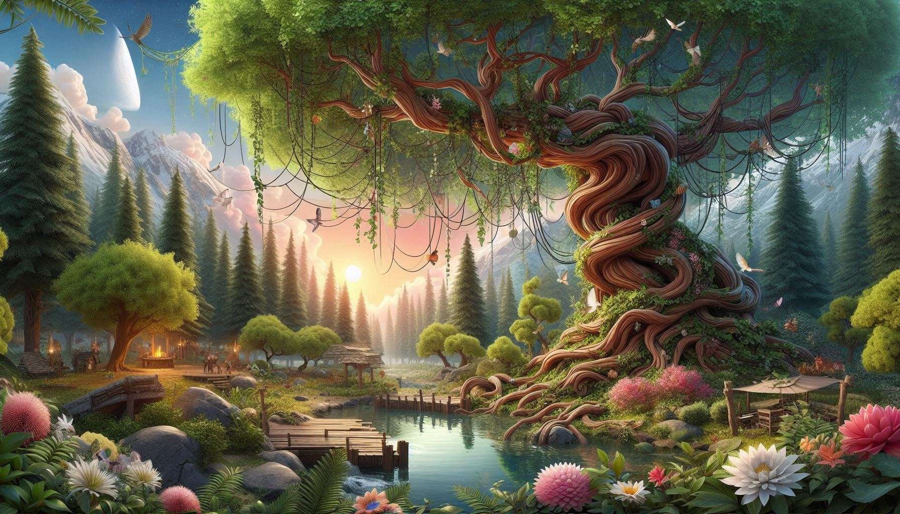 nature-themed 3d wallpaper for  laptop