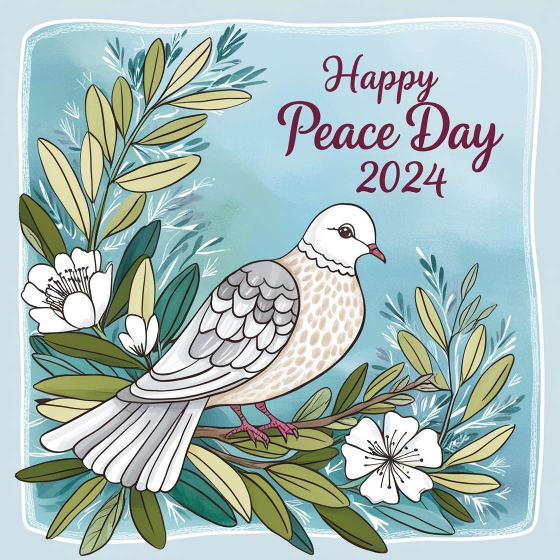 peace day 2024 greeting cards for download