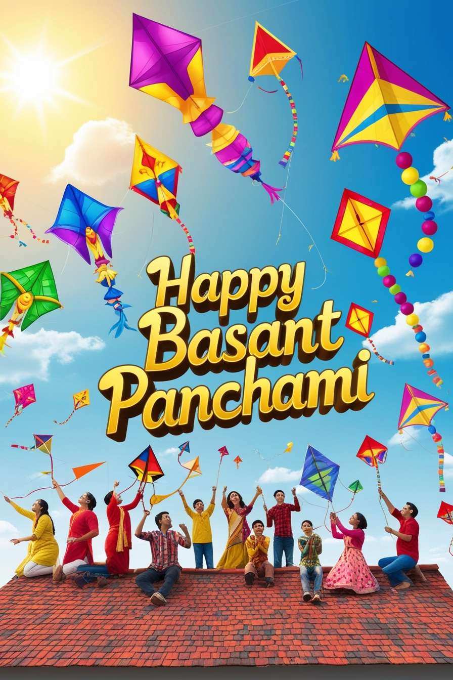 people celebrating basant panchami in india images