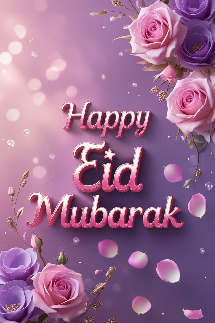 Personalized Eid Mubarak greeting card templates