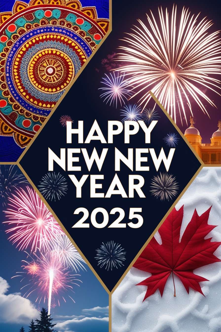 personalized happy new year 2025 wish designs