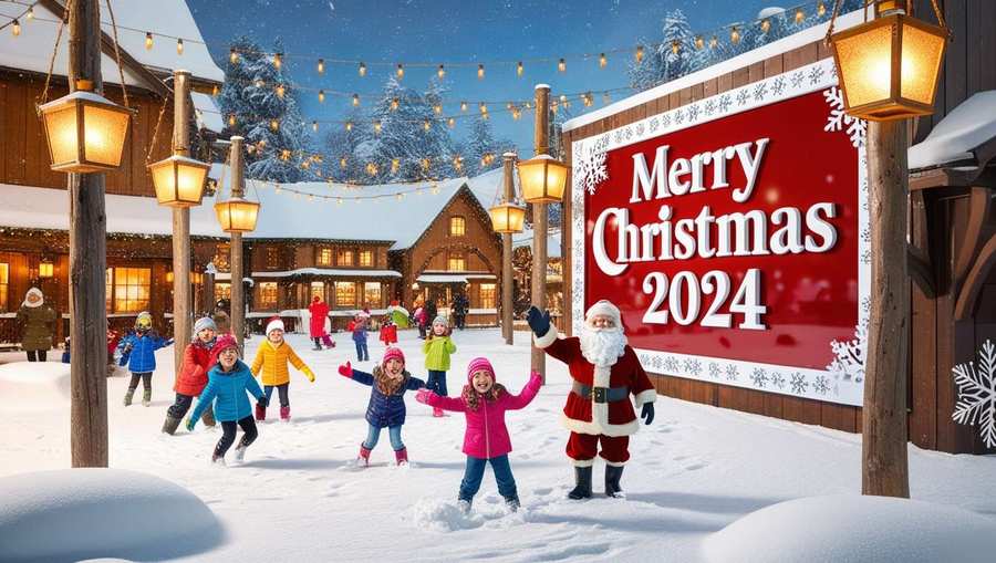 personalized merry christmas 2024 images for friends and family