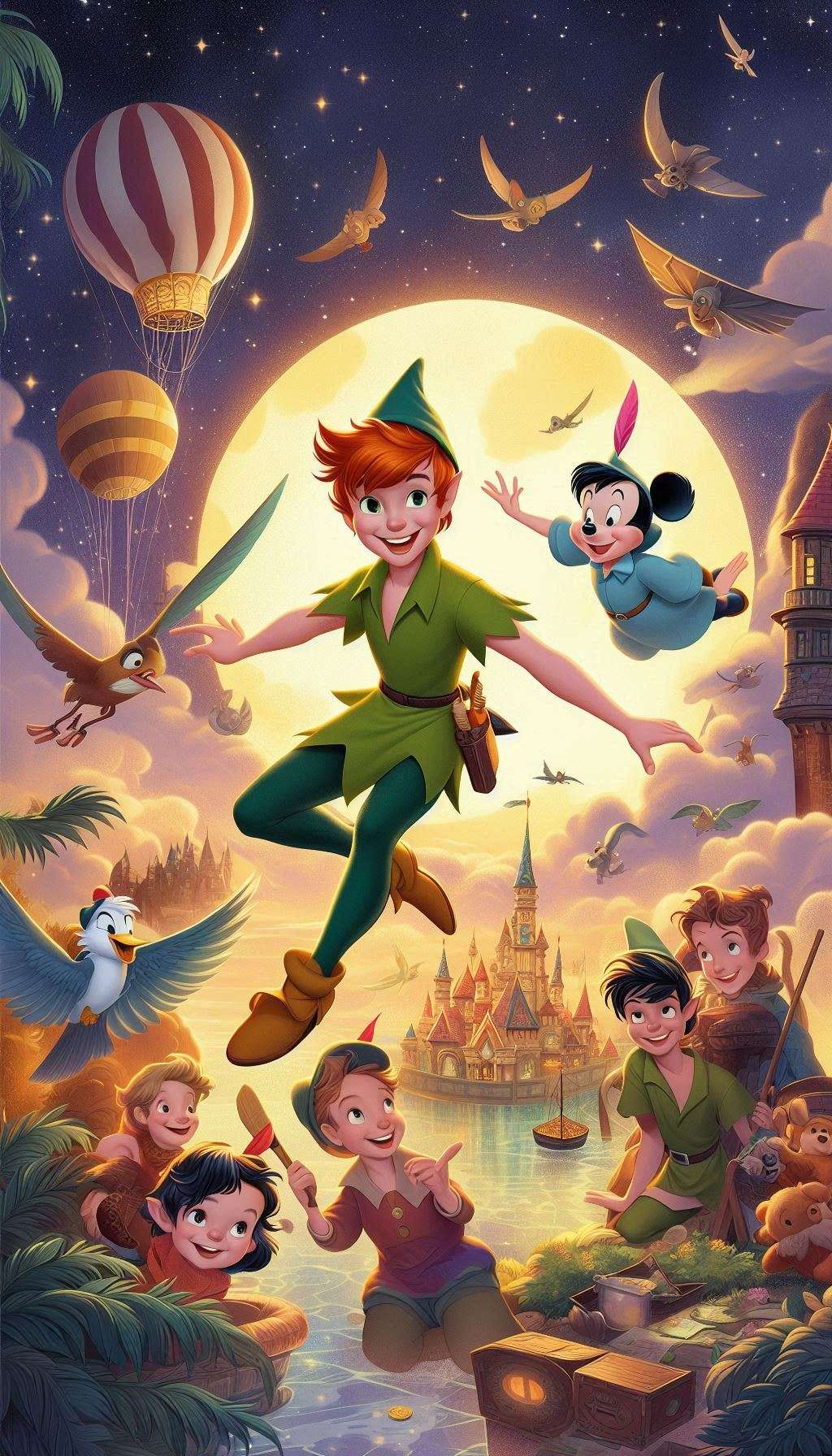 peter pan disney wallpaper for children