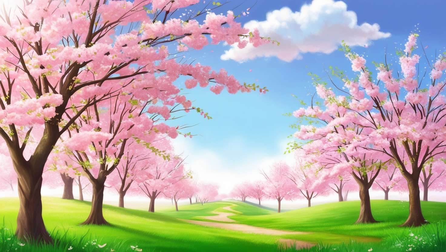 pink cherry blossom nature images hd