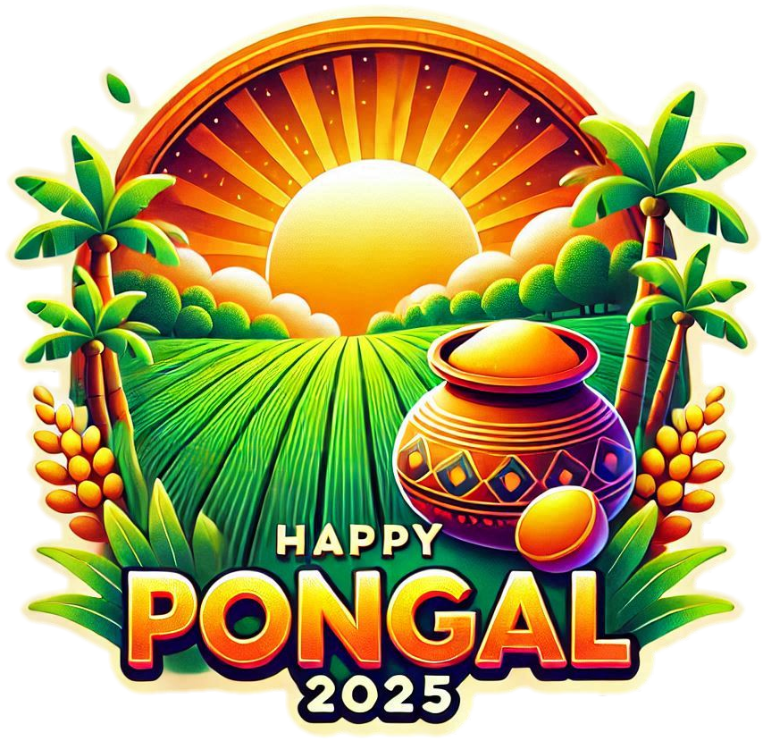 pongal holiday wishes png in tamil script