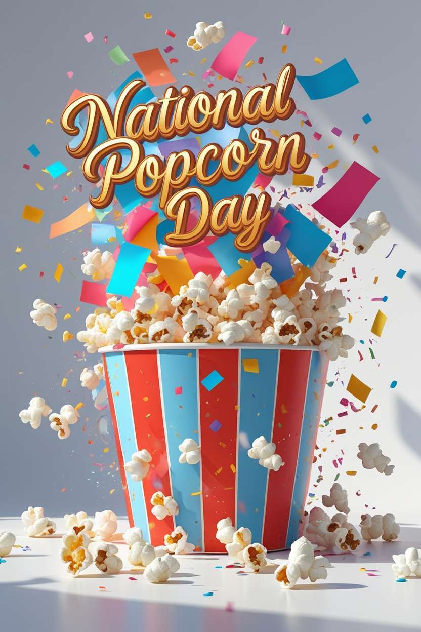 popcorn-themed aesthetic wallpapers for national popcorn day