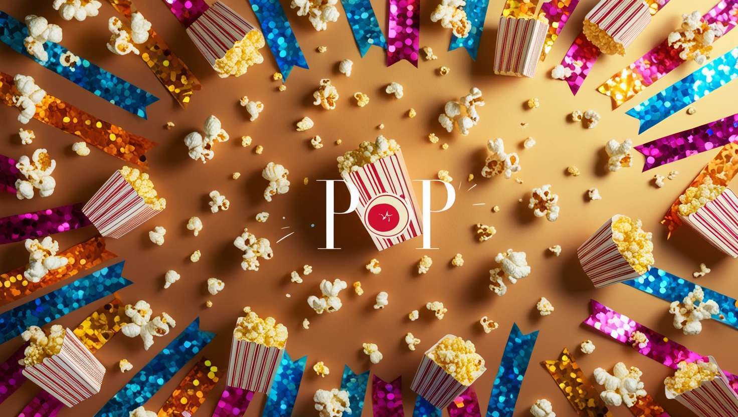 popcorn-themed backgrounds for national popcorn day events