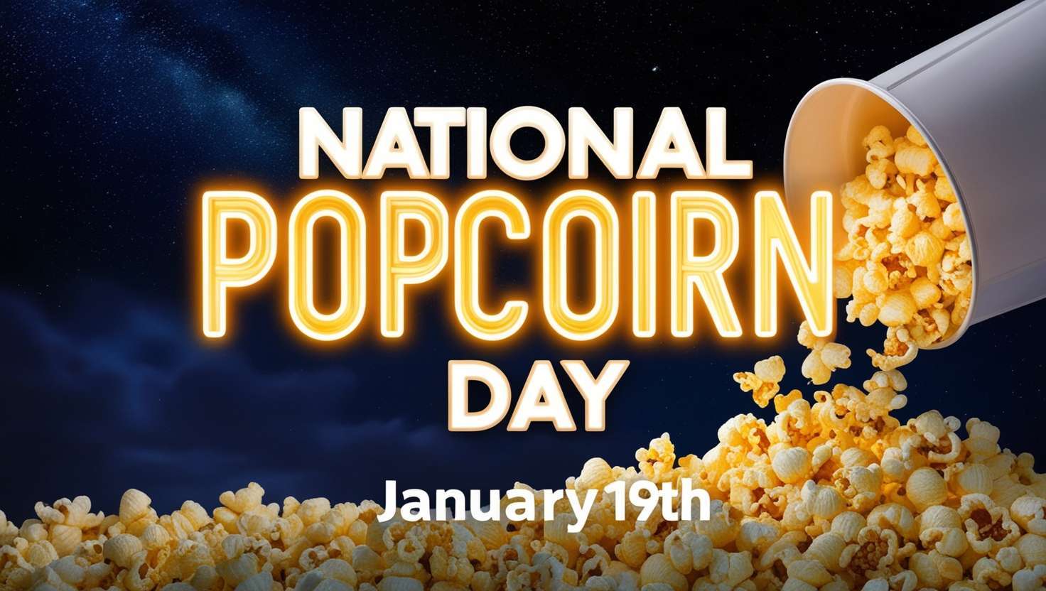 popcorn-themed national popcorn day stickers