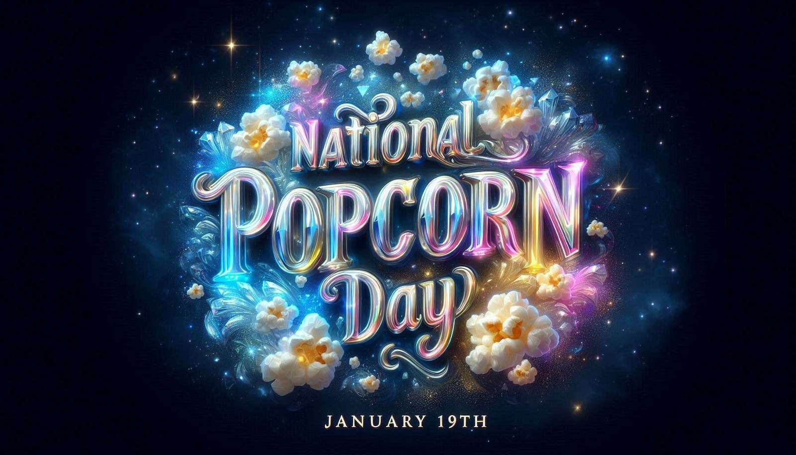 popcorn-themed national popcorn day wallpapers in pastel tones