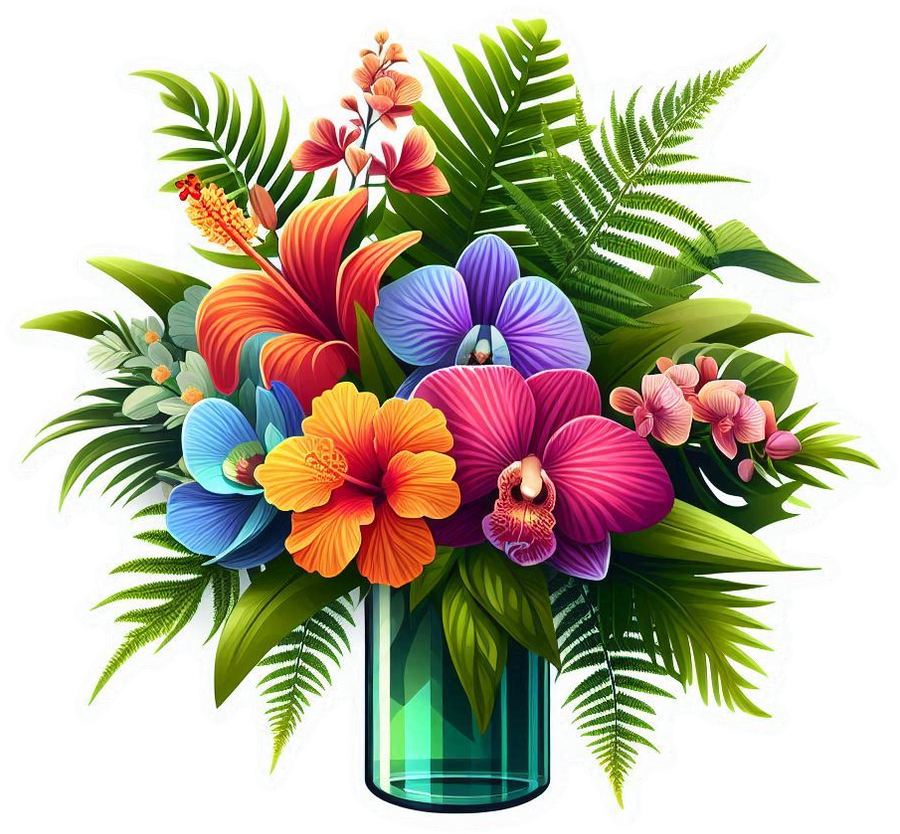 premium flower bouquet png vector