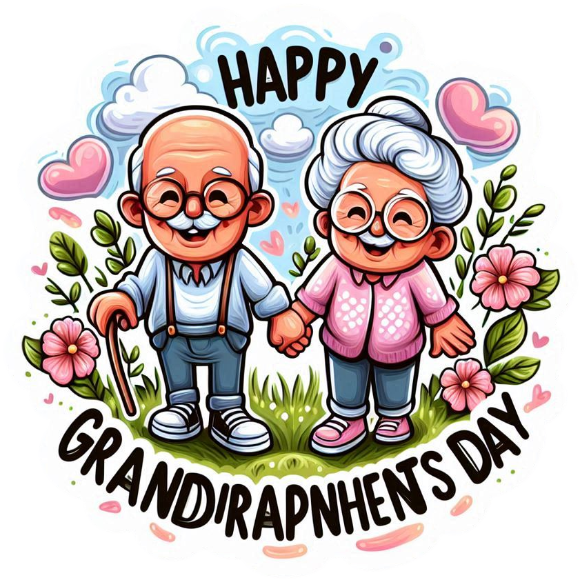 premium happy grandparents day png images for scrapbooking