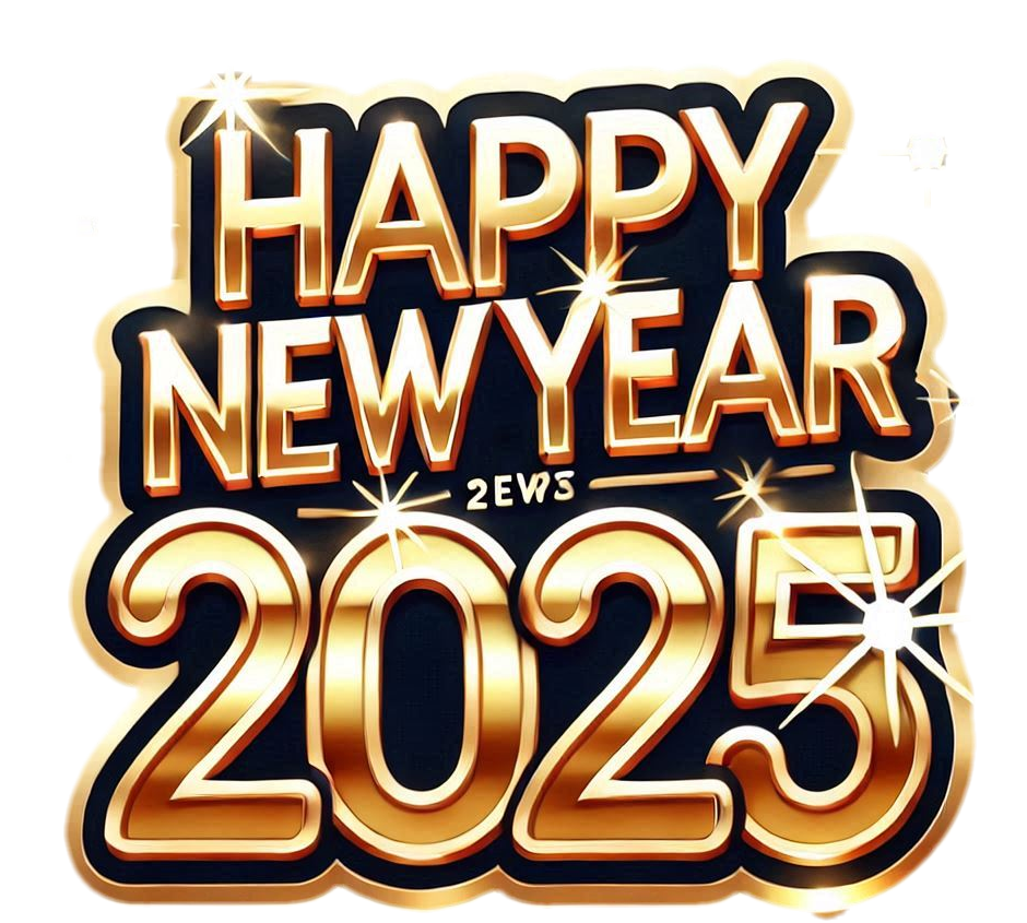 premium happy new year 2025 text png images for free download