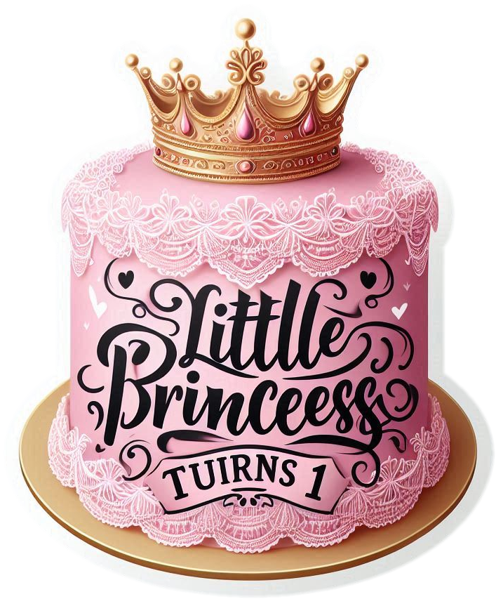 printable 1st birthday cake png designs