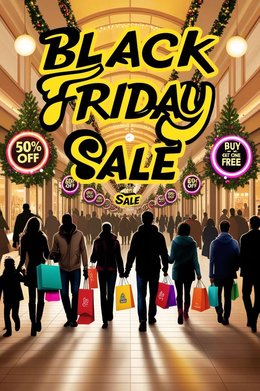 printable black friday sale posters