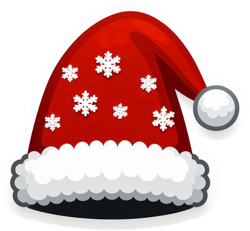 printable christmas hat png for diy crafts