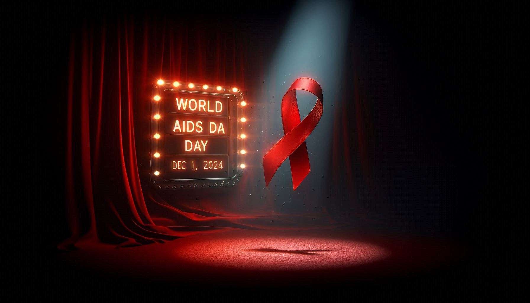 printable world aids day banner designs