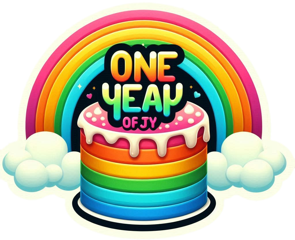 rainbow 1st birthday cake png free download