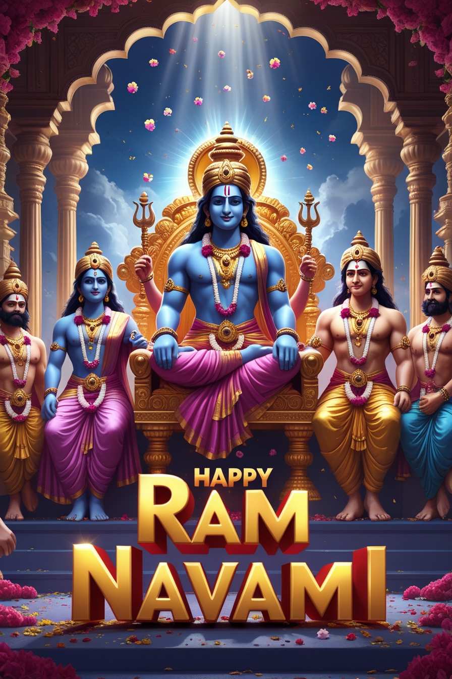 Ram Navami festival emoji stickers for social media