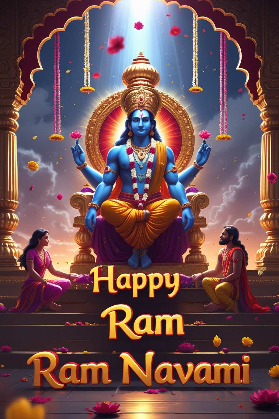 Ram Navami traditional temple celebration photos