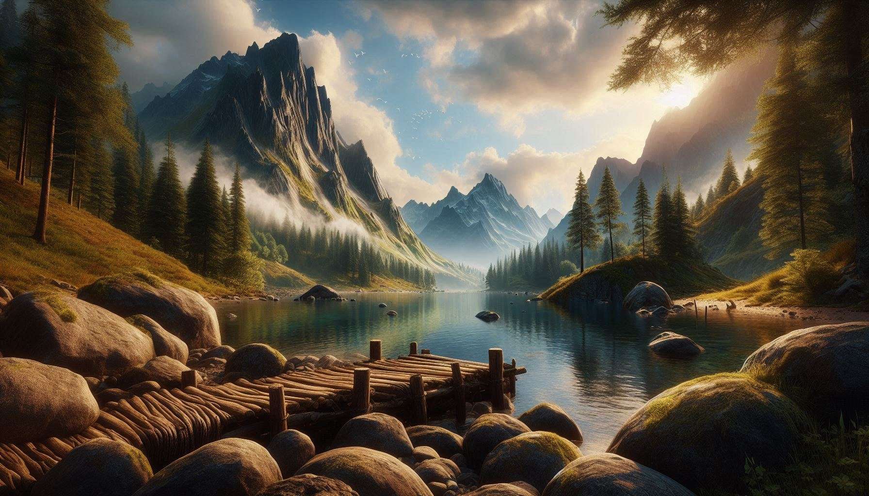 realistic 3d nature landscape wallpaper for widescreen monitors