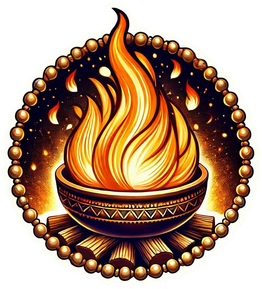 realistic lohri bonfire png for festive banners