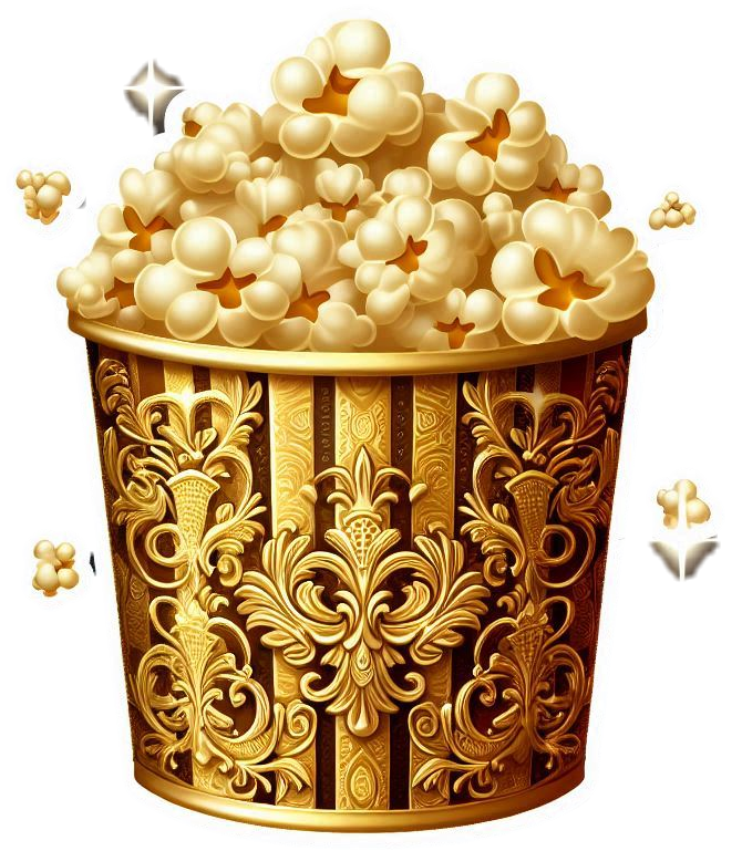 realistic popcorn bucket png transparent design