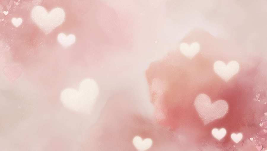 red and pink valentine day wallpapers with glowing effects