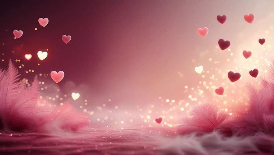 red and pink vintage valentine day background wallpaper