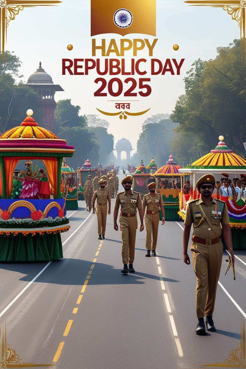 republic day 2025 greeting card designs