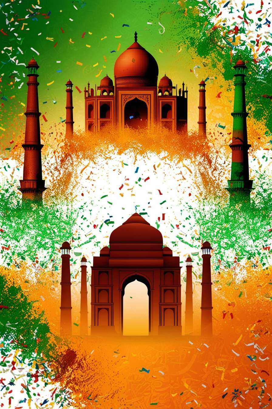 republic day background for social media