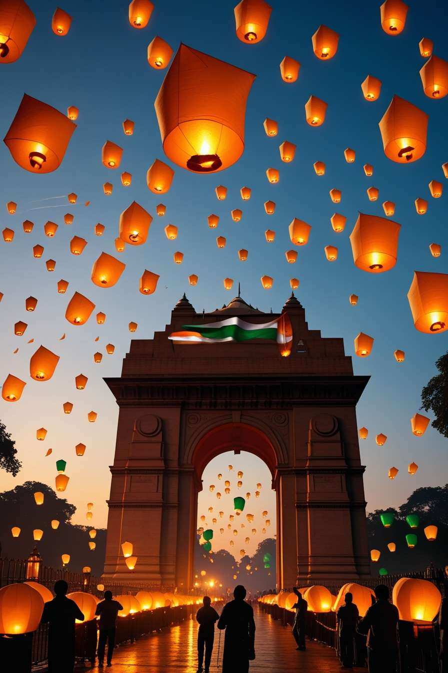 republic day background with india gate