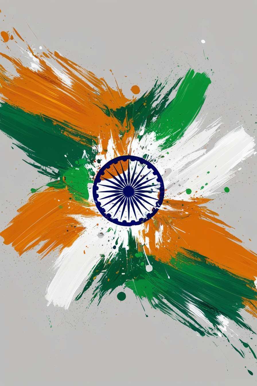 republic day background with indian tricolor