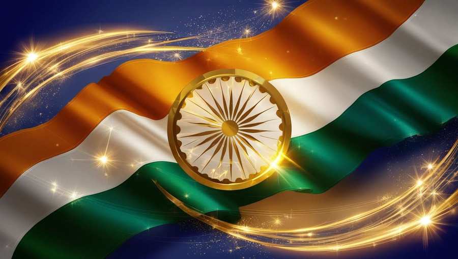 republic day flag background for invitation cards