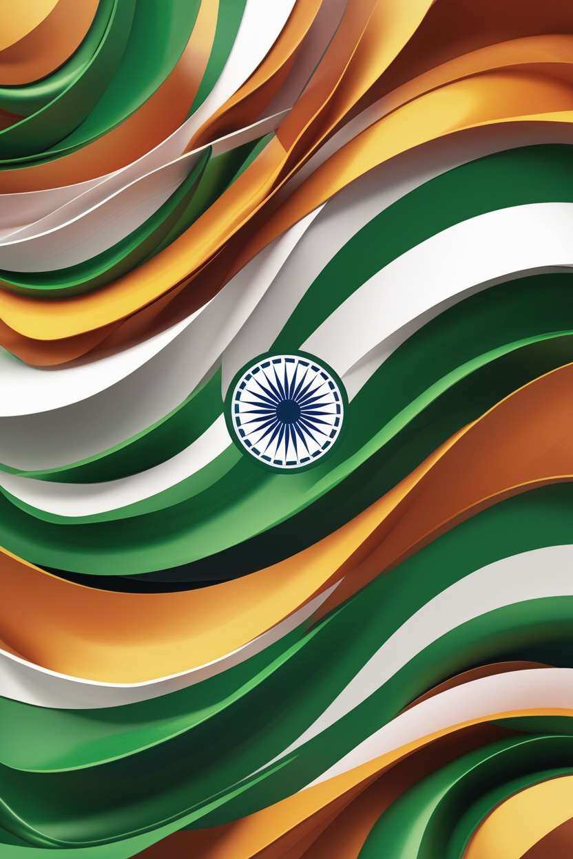 republic day flag background in 4k resolution