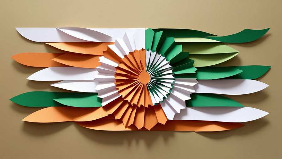 republic day flag background with cultural themes