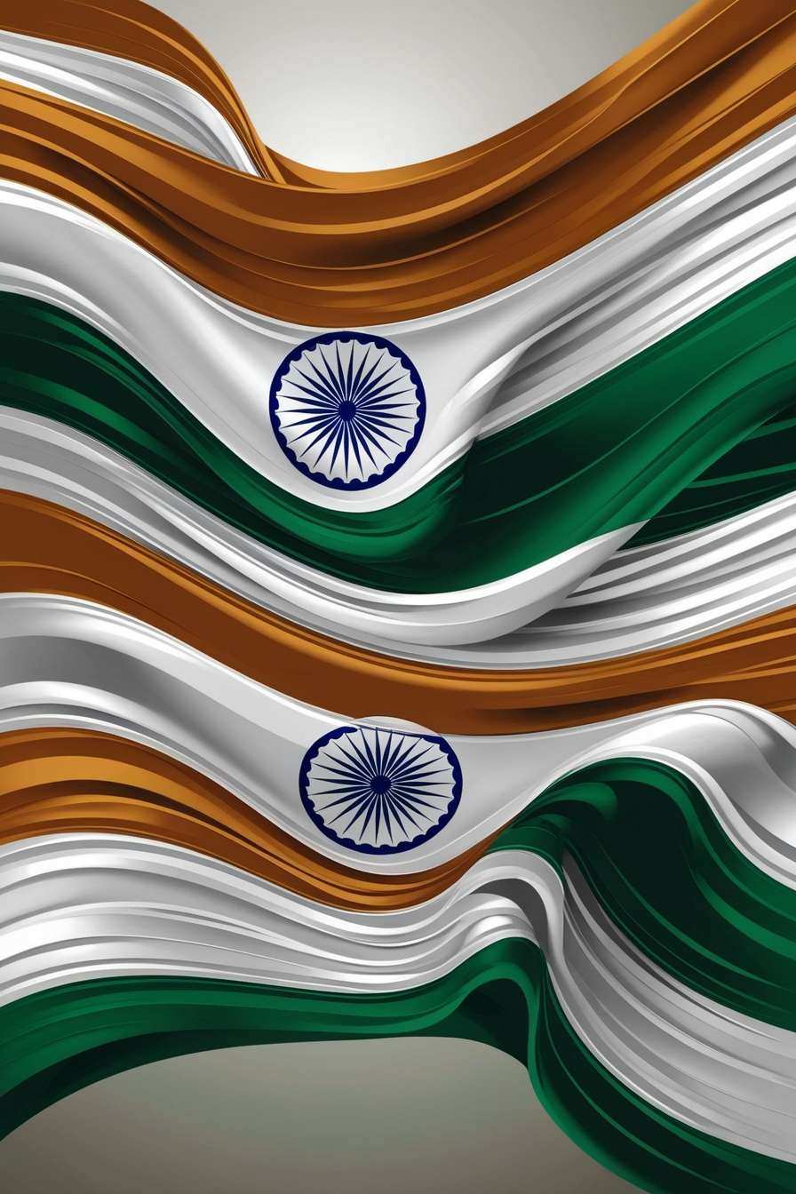 republic day flag background with gradient effects