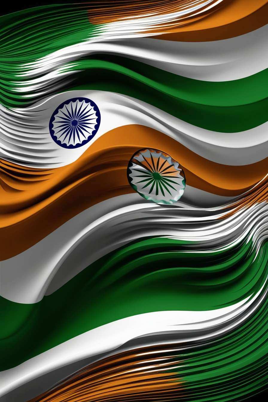 republic day flag background with peacock designs