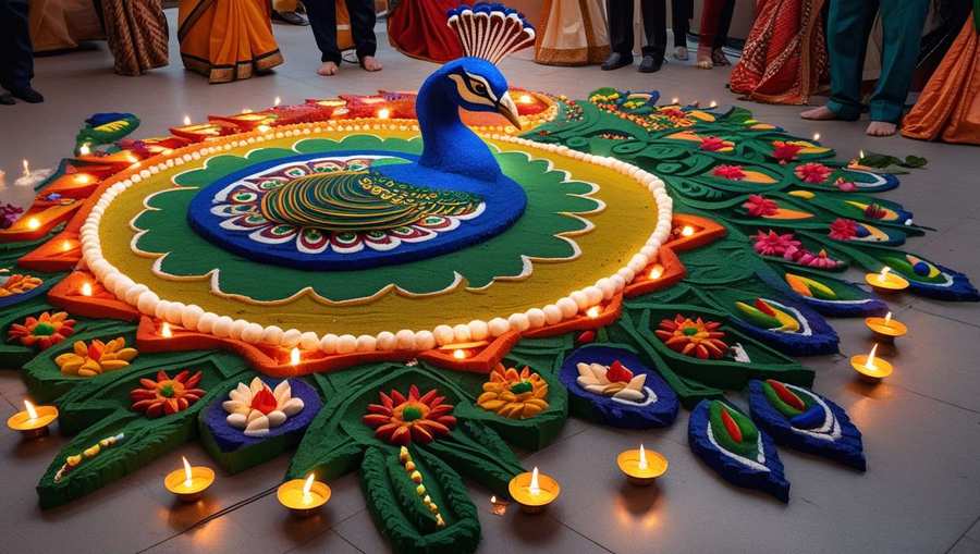 republic day rangoli for cultural programs