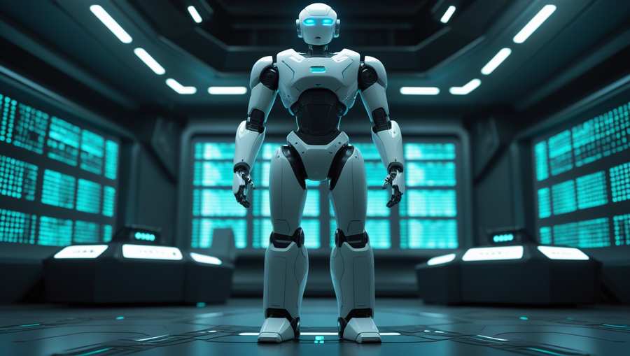 Robot Background With Glowing Blue Circuit - Royalty Free Robot Background Image Download | Pngmagic 2025 Free Download Robot Background With Glowing Blue Circuit - High Quality Robot Background Background