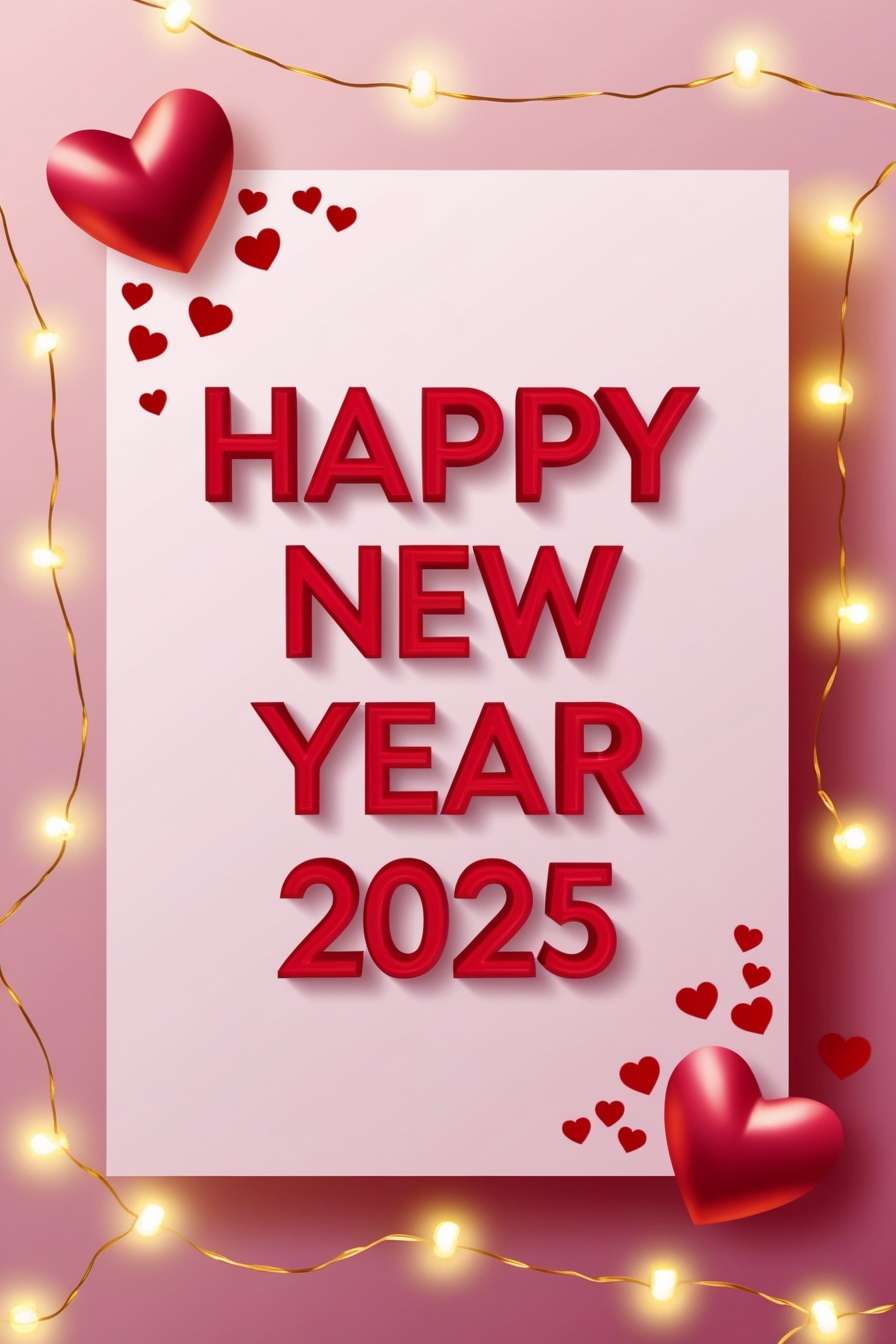 romantic happy new year 2025 greetings for partners