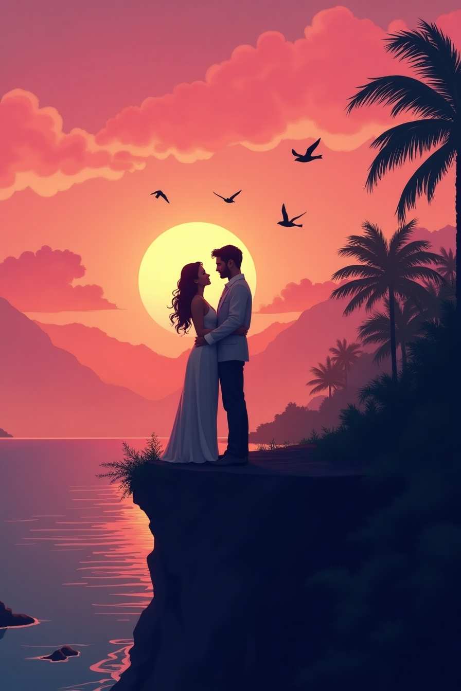 romantic love background for mobile wallpaper