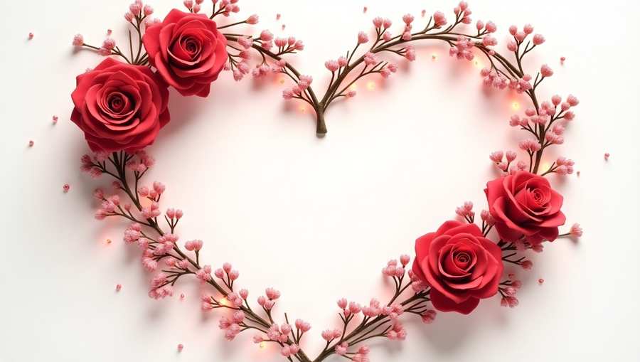 romantic love heart background design PNG romantic love heart background design