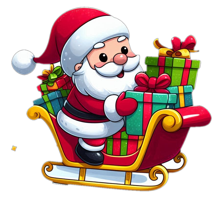 santa claus png for holiday advertising