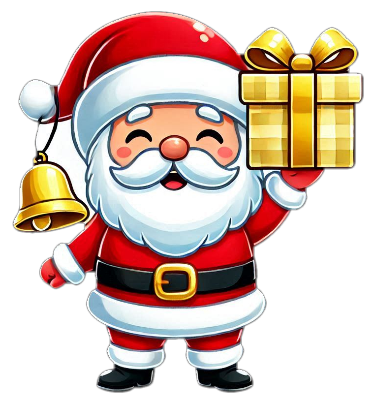 santa claus png for holiday cards